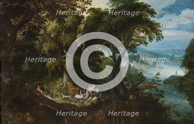 Landscape with Venus and Adonis, First third of 17th cen.. Creator: Brill, Paul (1554-1626).