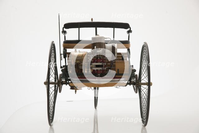 1885 Benz 3 wheeler scale model. Creator: Unknown.