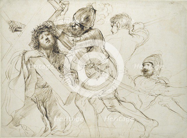 Christ Carrying the Cross, c1625-1628. Artist: Guercino.