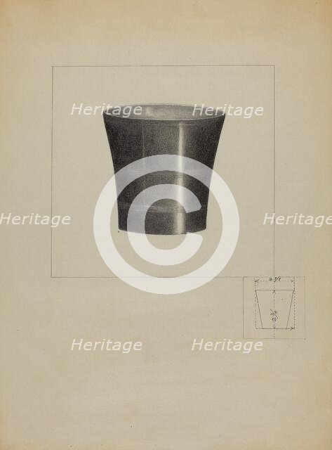 Pewter Beaker, 1936. Creator: Anna Aloisi.