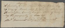 Betty (enslaved) Birth Certificate, 1815-03-20. Creator: Unknown.