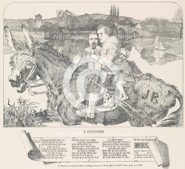 A Nightmare, May 4, 1857. Creator: Frederick Augustus Sandys.