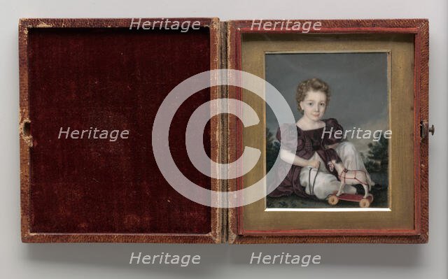 Portrait of a Boy, ca. 1840. Creator: Miss Leland.