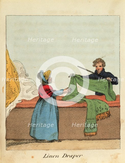 'Linen Draper', 1818. Artist: John Harris