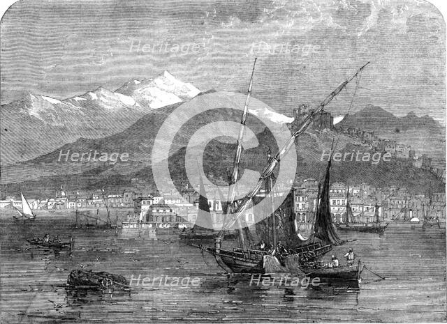 Patras, the seat of the provisional government at the beginning of the revolution in Greece, 1862. Creator: Unknown.