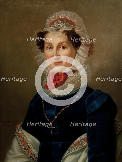 Portrait of Teresa Hausner, 1824. Creator: Karol Schweikart.