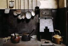 View of the kitchen with utensils, Brodsworth Hall, South Yorkshire, c2000s(?). Artist: Historic England Staff Photographer.