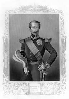 Napoleon III, Emperor of France, 19th century.Artist: DJ Pound