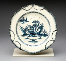 Plate, Staffordshire, 1780/89. Creator: Staffordshire Potteries.