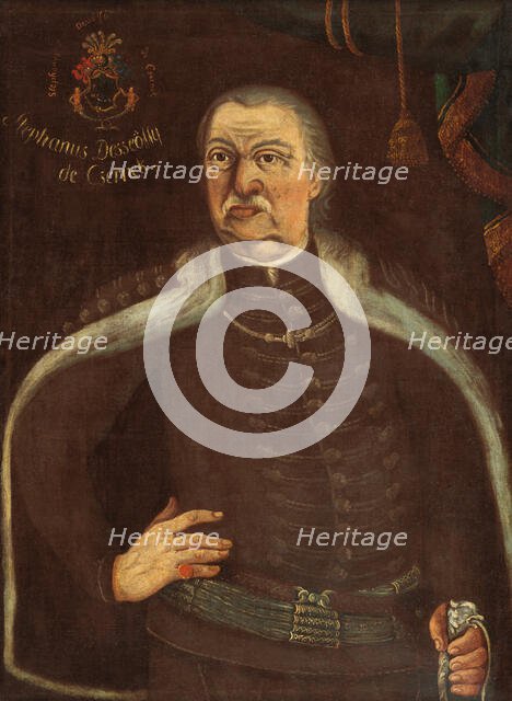 Portrait of Stefan Desseöffy de Csernek, first half of the 18th century. Creator: Unknown.