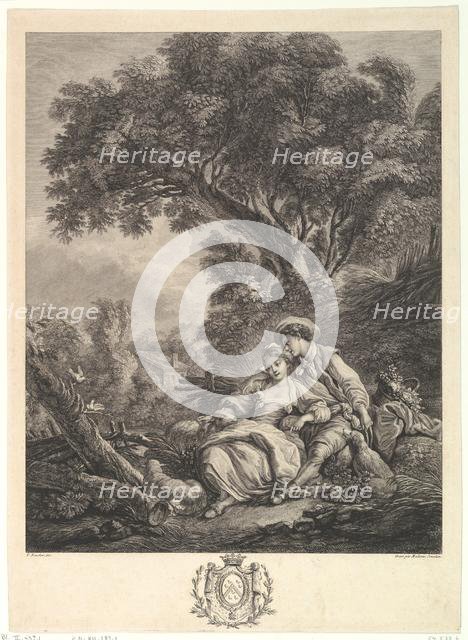 Pensant-ils à ce mouton? (Are They Thinking of the Sheep), late 18th century. Creator: Madame Jourdan.