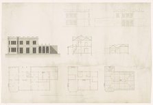 Design for a house in neo-Gothic style, c.1700-c.1800. Creator: Anon.