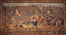 The Battle of Pavia: Defeat of the French Cavalry and the Imperial Infantry Seize...1528-1531. Creator: Dermoyen, Willem (active 1520-1530s).