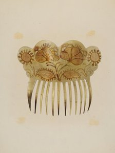 Comb, c. 1939. Creator: Hester Duany.