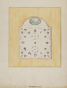 Clock Face, c. 1936. Creator: Ann Gene Buckley.