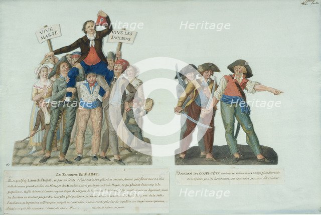 The triumph of Marat, April 24, 1793, c. 1793.