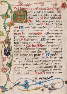 Decorated Initial E; Diurnal, about 1485. Creator: Unknown.