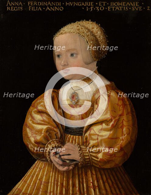 Portrait of Anna of Austria (1528-1590), Aged Two. Creator: Jakob Seisenegger.