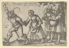 The Year's End, from The Peasants' Feast or the Twelve Months, 1546. Creator: Sebald Beham.
