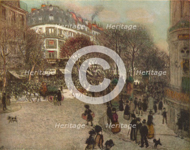 'Le Boulevard Des Italiens, Paris', c1908. Artist: Jean Francois Raffaelli.