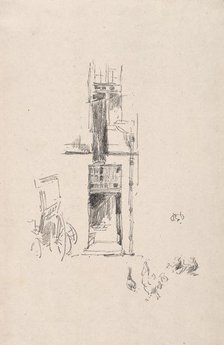 Cocks and Hens, Hotel Colbert, 1891. Creator: James McNeill Whistler (American, 1834-1903).