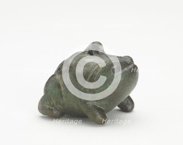 Ornament in the form of a toad, Han dynasty, 206 BCE-220 CE. Creator: Unknown.