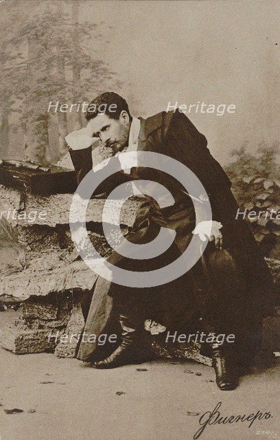 Nikolay Figner (1857-1918) as Lensky in opera Eugene Onegin by Pyotr Tchaikovsky, 1880s.