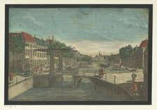 View of the Bierkade in The Hague, 1756-1801. Creator: Anon.