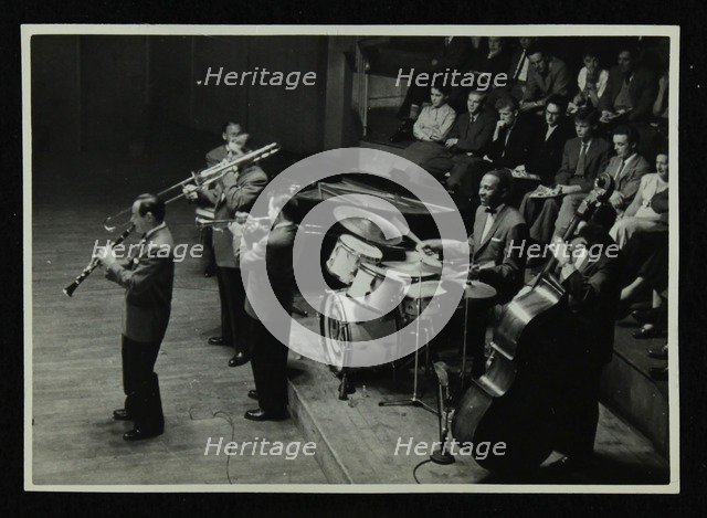 Jack Teagarden's band in concert at Colston Hall, Bristol, 1957. Artist: Denis Williams