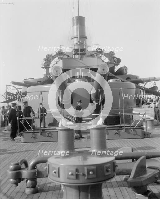 U.S.S. Oregon after turret, between 1896 and 1901. Creator: Edward H Hart.
