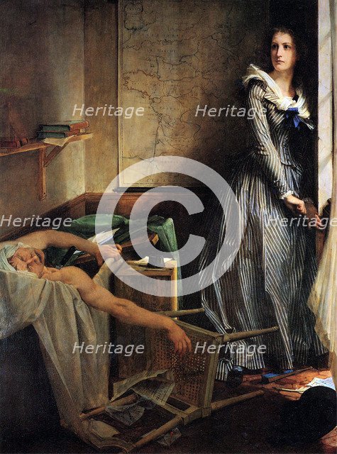 'Charlotte Corday after the murder of Marat', 1861.  Artist: Paul-Jacques-Aime Baudry
