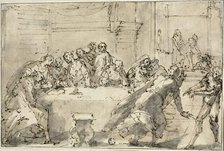 Last Supper, c.1622. Creator: Giulio Benso.