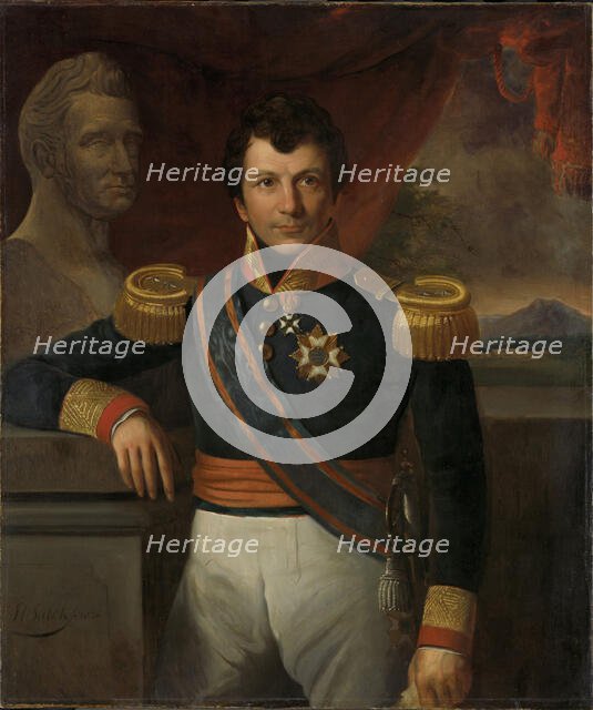 Portrait of Count Johannes van den Bosch (1780-1844), 1836. Creator: Saleh, Raden (1811-1880).