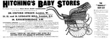 Advertisement for Hitching's Baby Stores, 1898. Creator: Unknown.