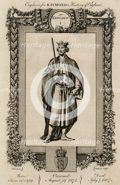 'Edward I', (1239-1307), c1787. Artist: Unknown.