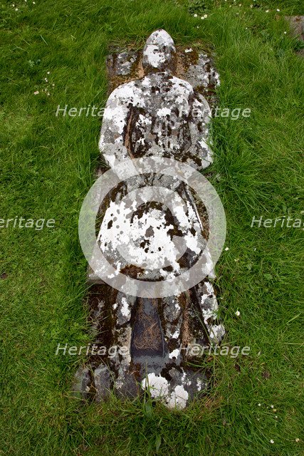 Grave of Angus Martin, Kilmuir Graveyard, Skye, Highland, Scotland.