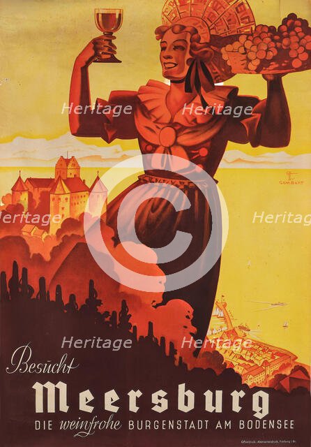 Visit Meersburg, 1930s. Creator: Gumbart, August Friedrich (1884-1942).
