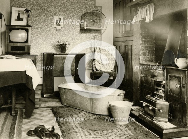 Brierley Cottages, Sutton in Ashfield, Nottinghamshire, c1950s. Artist: Unknown