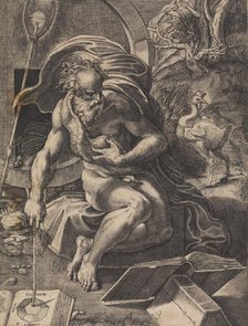 Diogenes, ca. 1527. Creator: Giovanni Jacopo Caraglio.