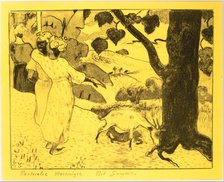 Martinique Pastorals, from the Volpini Suite: Dessins lithographiques, 1889., 1889. Creator: Paul Gauguin.