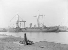 U.S.S. Buffalo, at Brooklyn Navy Yard, between 1898 and 1901. Creator: Unknown.