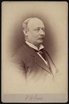 Portrait of J.H. Sims, Between 1876 and 1880. Creator: Samuel Montague Fassett.