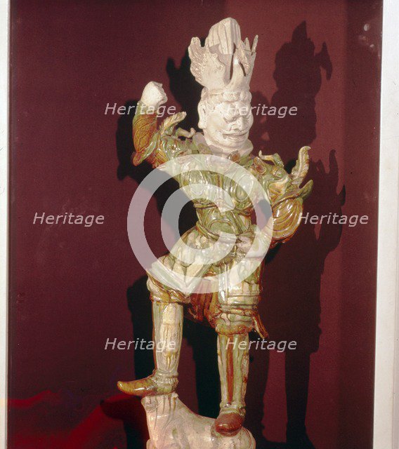 Chinese Tomb Guardian, T'ang Dynasty, 7th-10th century Artist: Unknown.