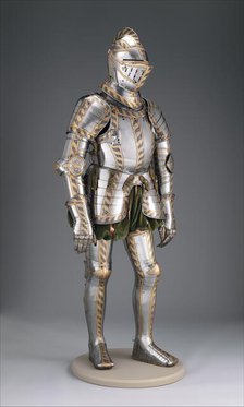 Field and Tournament armour of Johann Wilhelm, Duke of Saxe-Weimar, German, Augsburg, c1565. Creator: Anton Peffenhauser.