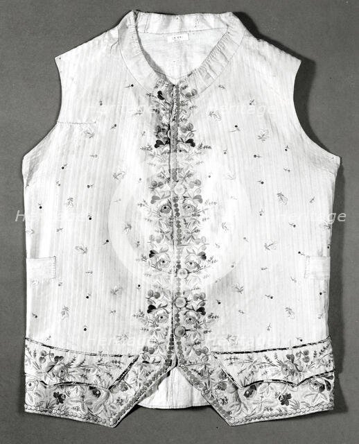 Waistcoat, England, 18th century. Creator: Unknown.