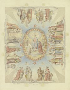 Dante's Paradise for the ceiling painting in the first hall of the Villa Massimo in Rome. Creator: Philipp Veit.