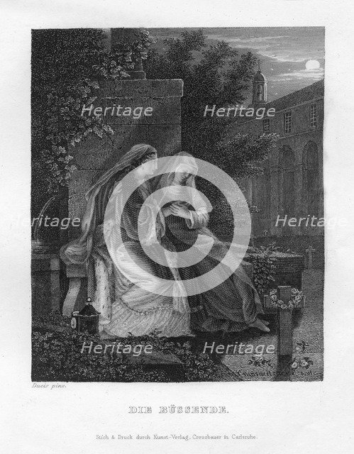 'The penitent', c1833. Artist: Unknown