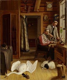 Interior of the Marieberg Workshop, 1850-1852. Creator: Ferdinand von Wright.