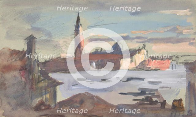 San Giorgio Maggiore, Venice, 1840-1906. Creator: Hercules Brabazon Brabazon.