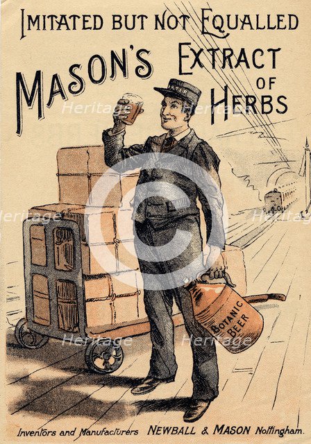 Mason’s Extract of Herbs, 19th century. Artist: Unknown